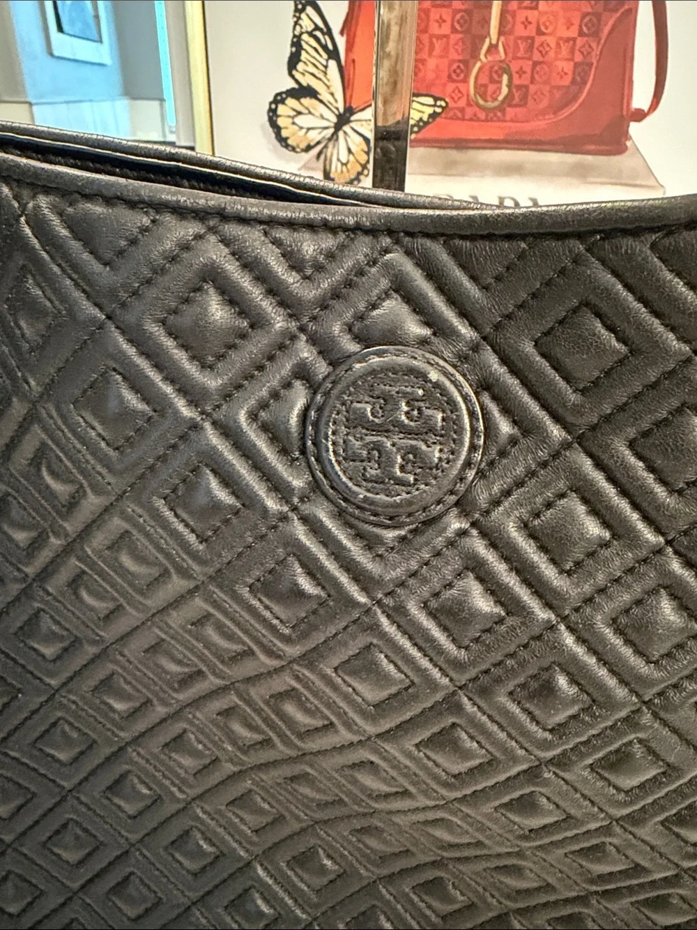 Tory Burch Black Quilted Chain-Handle Shoulder Bag - Picture 3 of 17